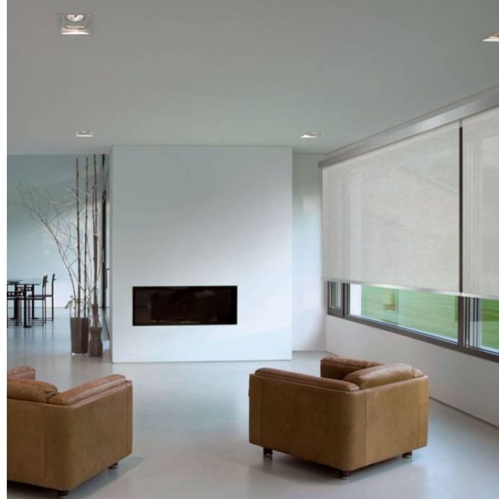 clean minimalist motorised rollers