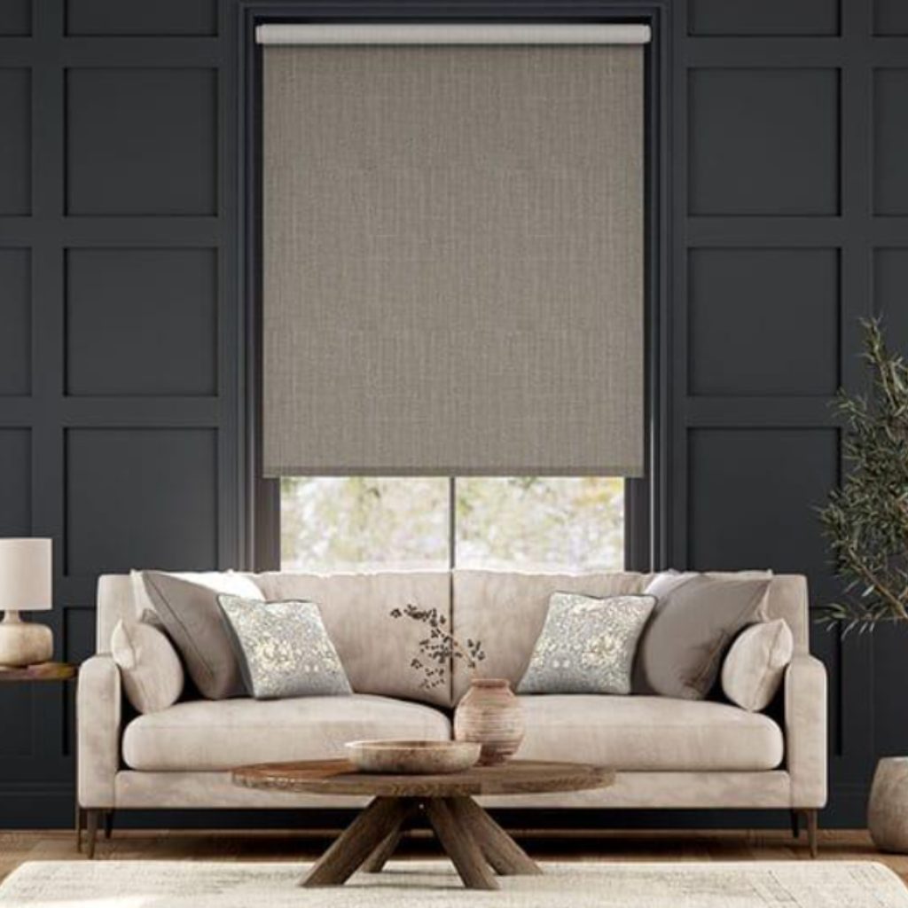 modern living room roller blinds