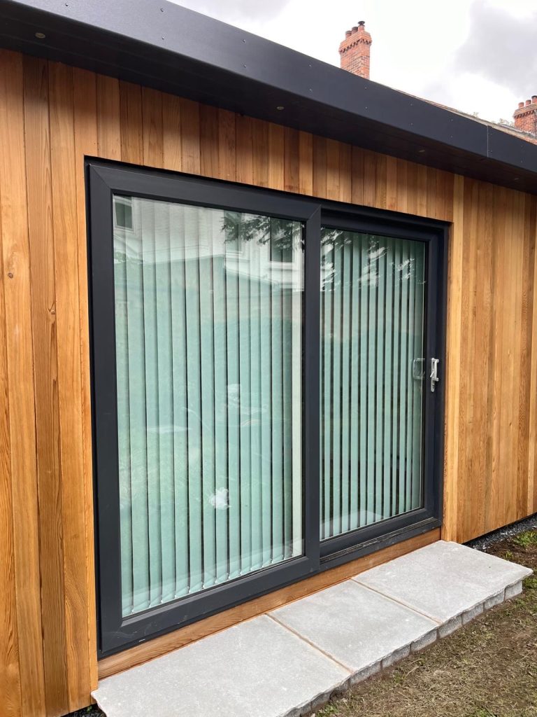 Vertical blinds fitted in Belfast kitchen