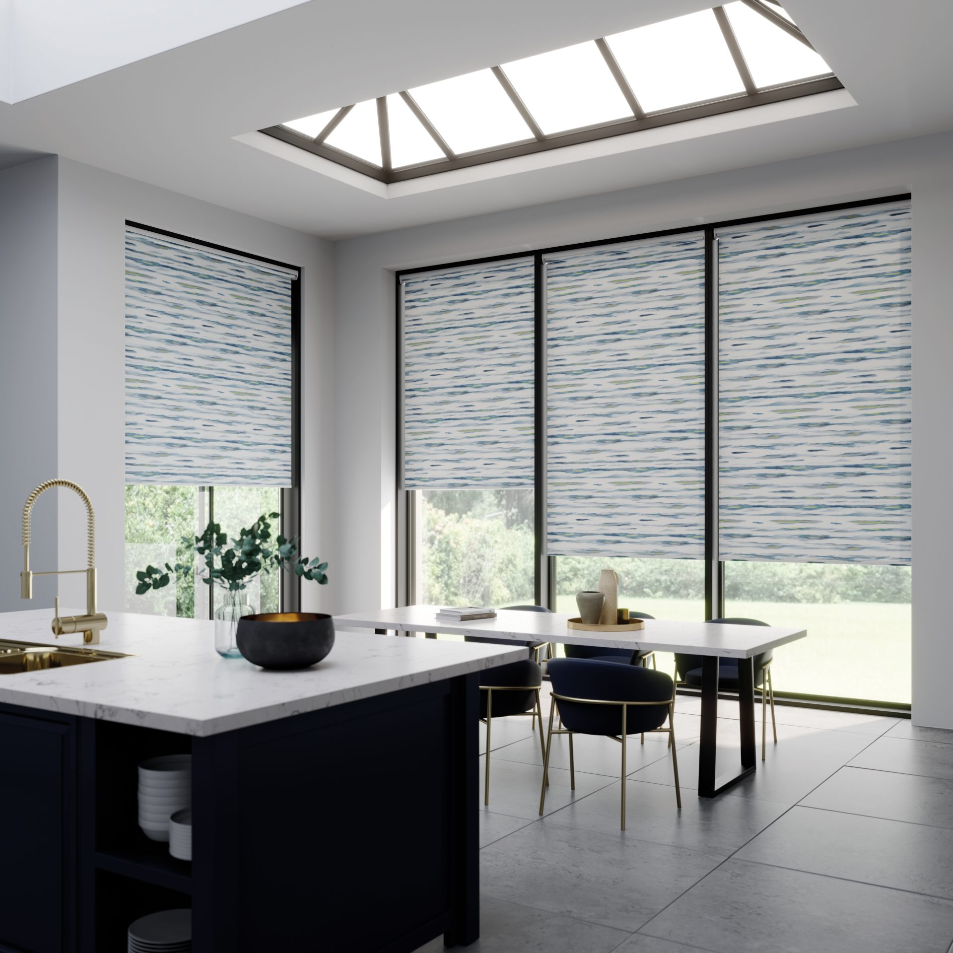 made-to-measure blinds fitted in a Belfast home